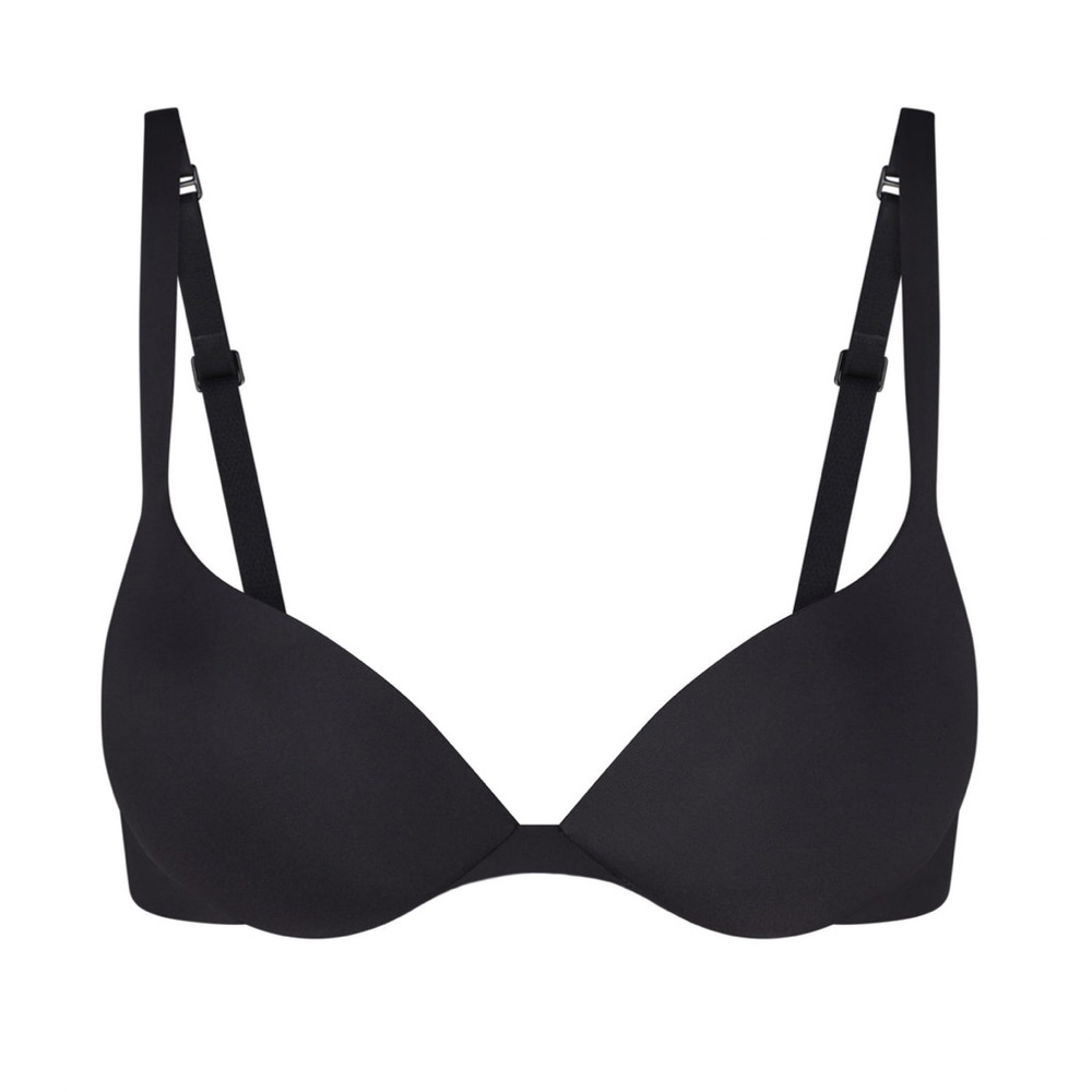 NWT SKIMS ULTIMATE COLLECTION PUSH-UP PLUNGE BRA ONYX BLACK SIZE 36A
